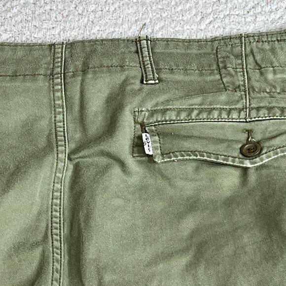 Levi Strauss Cargo Pant Men 38x30 Green Slim Straight Stretch Utility Streetwear - Picture 10 of 16